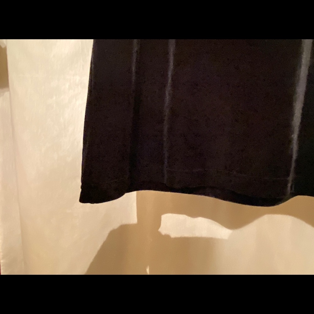 Women's Vintage Velvet Pullover Black Top Size L